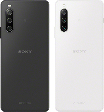 Xperia 10 IV(ソニー製)(左から)ブラック、ホワイト