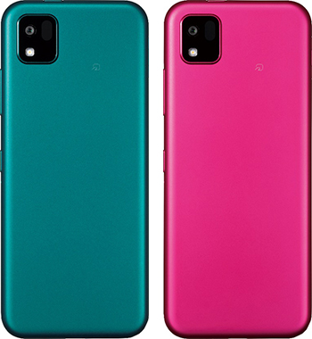 かんたんスマホ3（京セラ製）（左から）グリーン、マゼンタ