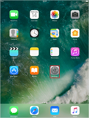 Tap “Settings” app