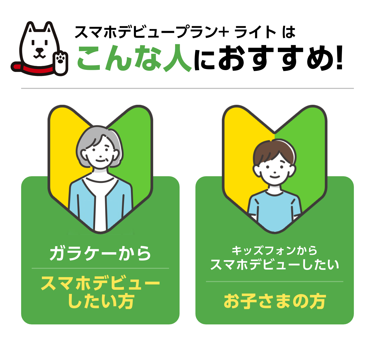 スマホデビュープラン+ ライト は こんな人におすすめ!