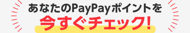 あなたのPayPayポイントを今すぐチェック！