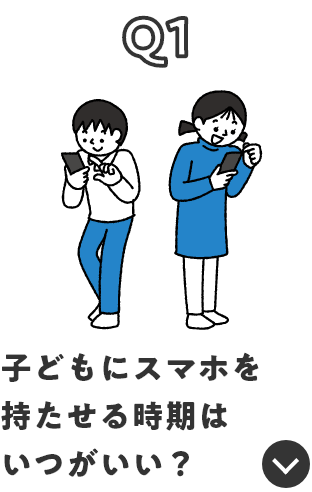Q1 子どもにスマホを持たせる時期はいつがいい？