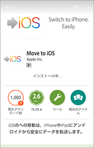 インストールが開始されます。